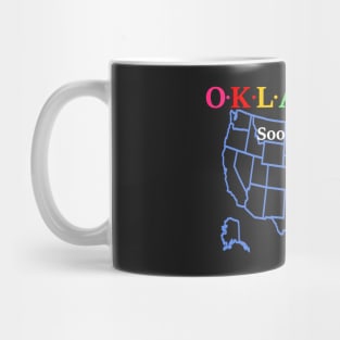 Oklahoma, USA. Sooner State. (With Map) Mug